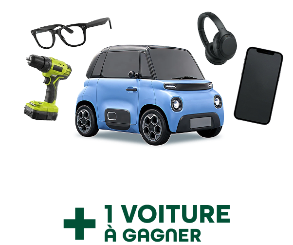 Des cadeaux chaque semaine + 1 voiture à gagner